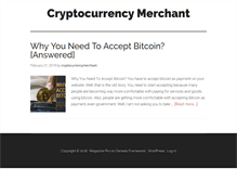 Tablet Screenshot of cryptocurrencymerchant.com